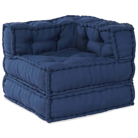 Kissen 3 pcs Blau 70 x 70 x 54 cm Polyester