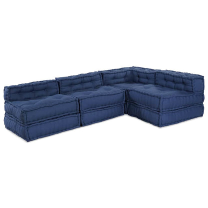 Kissen 4 pcs Blau 70 x 70 x 54 cm Polyester