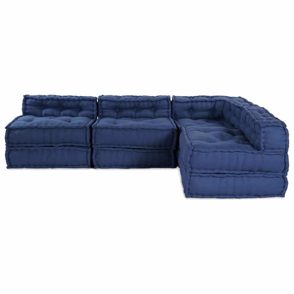 Kissen 4 pcs Blau 70 x 70 x 54 cm Polyester