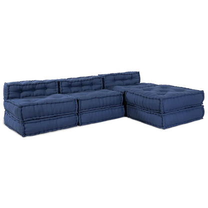 Kissen 4 pcs Blau 70 x 70 x 54 cm Polyester