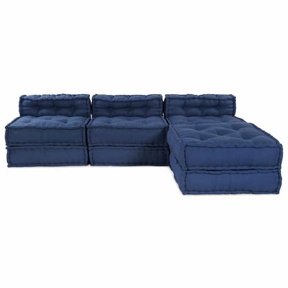 Kissen 4 pcs Blau 70 x 70 x 54 cm Polyester