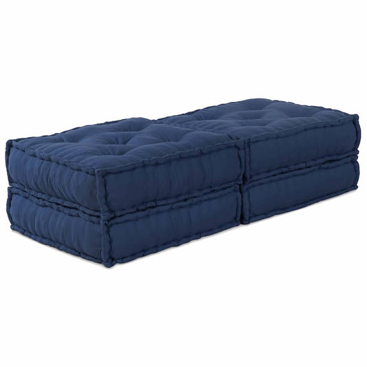 Kissen 2 pcs Blau 70 x 70 x 36 cm Polyester