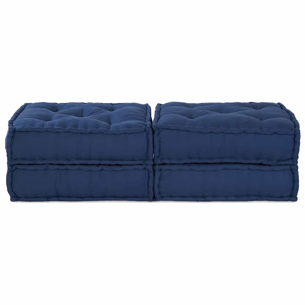 Kissen 2 pcs Blau 70 x 70 x 36 cm Polyester