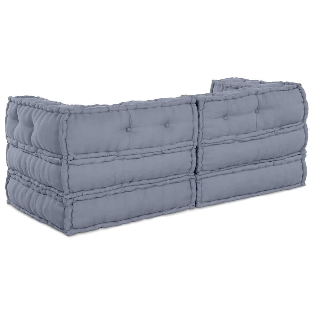 Kissen 2 pcs Grau 70 x 70 x 54 cm Polyester