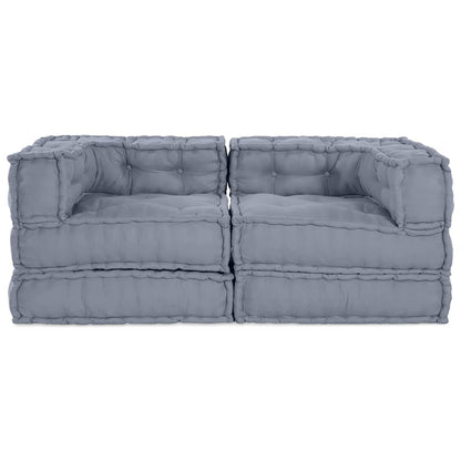 Kissen 2 pcs Grau 70 x 70 x 54 cm Polyester