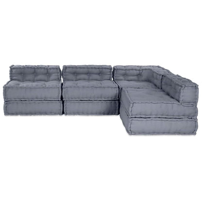 Kissen 4 pcs Grau 70 x 70 x 54 cm Polyester