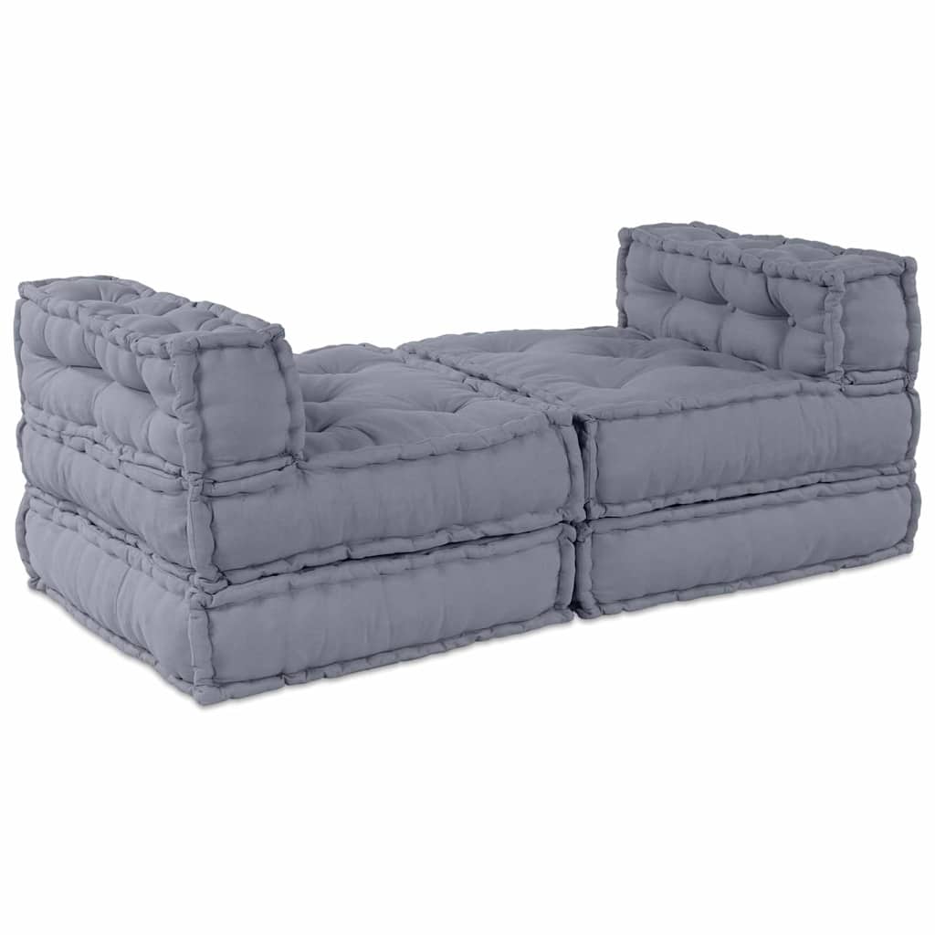 Kissen 4 pcs Grau 70 x 70 x 54 cm Polyester
