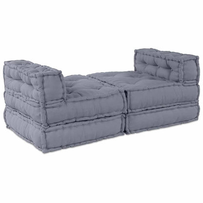 Kissen 4 pcs Grau 70 x 70 x 54 cm Polyester