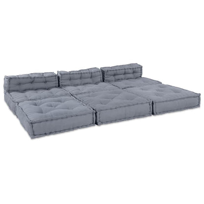 Kissen 4 pcs Grau 70 x 70 x 54 cm Polyester