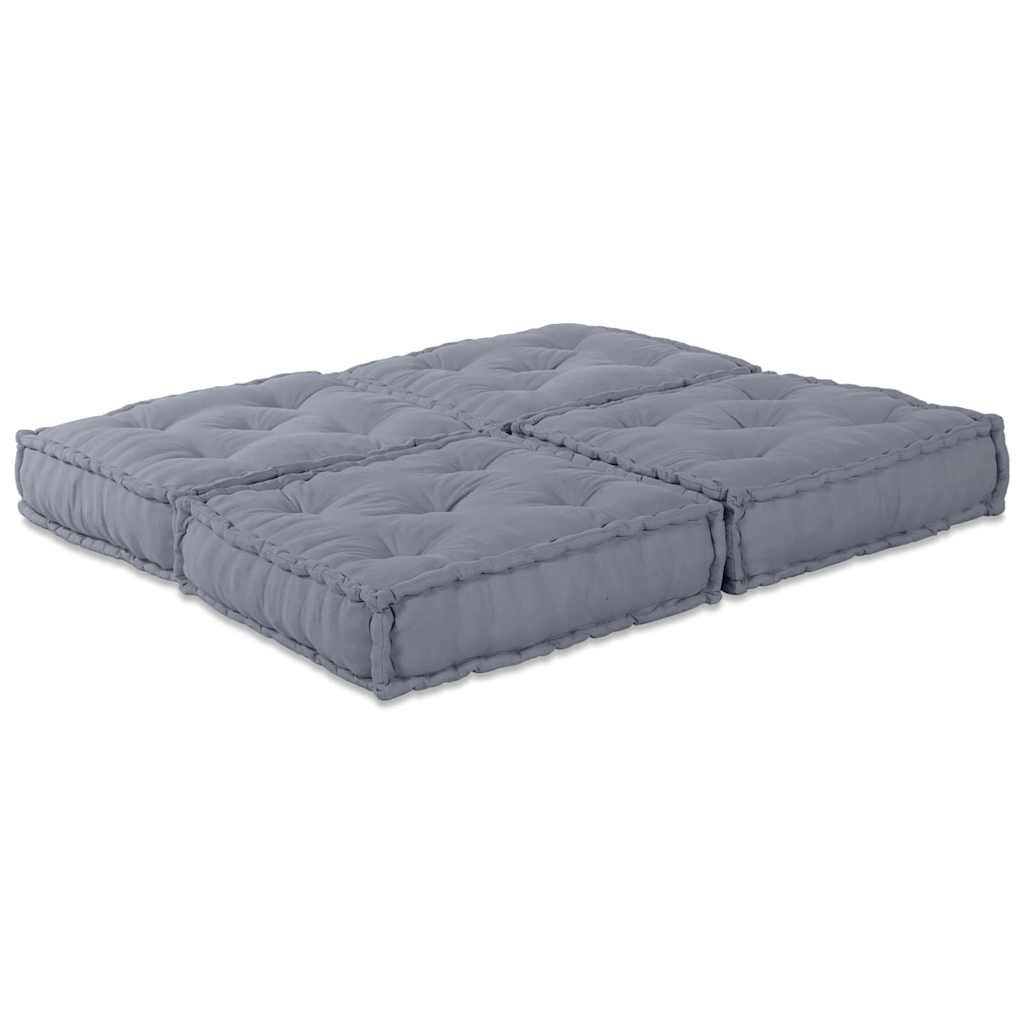 Kissen 2 pcs Grau 70 x 70 x 36 cm Polyester