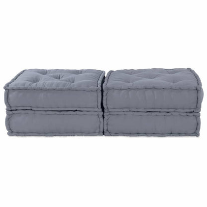 Kissen 2 pcs Grau 70 x 70 x 36 cm Polyester