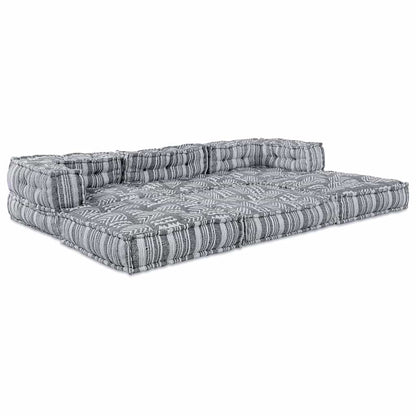 Kissen 3 pcs Hellgrau 70 x 70 x 54 cm Polyester