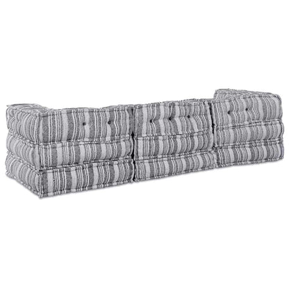 Kissen 3 pcs Hellgrau 70 x 70 x 54 cm Polyester
