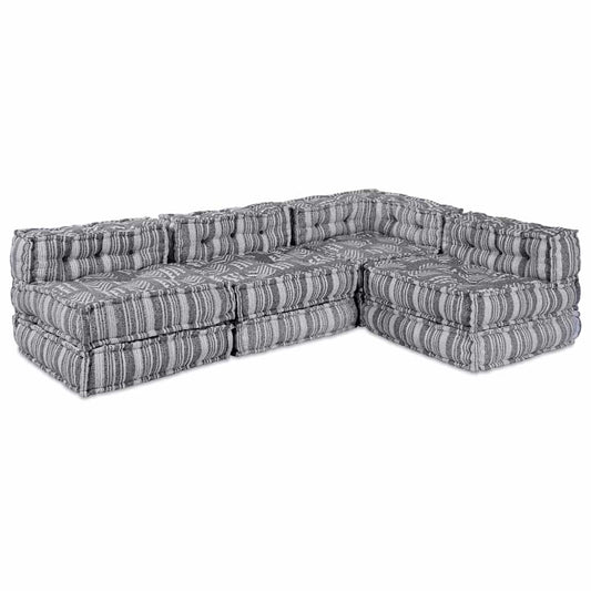 Kissen 4 pcs Hellgrau 70 x 70 x 54 cm Polyester