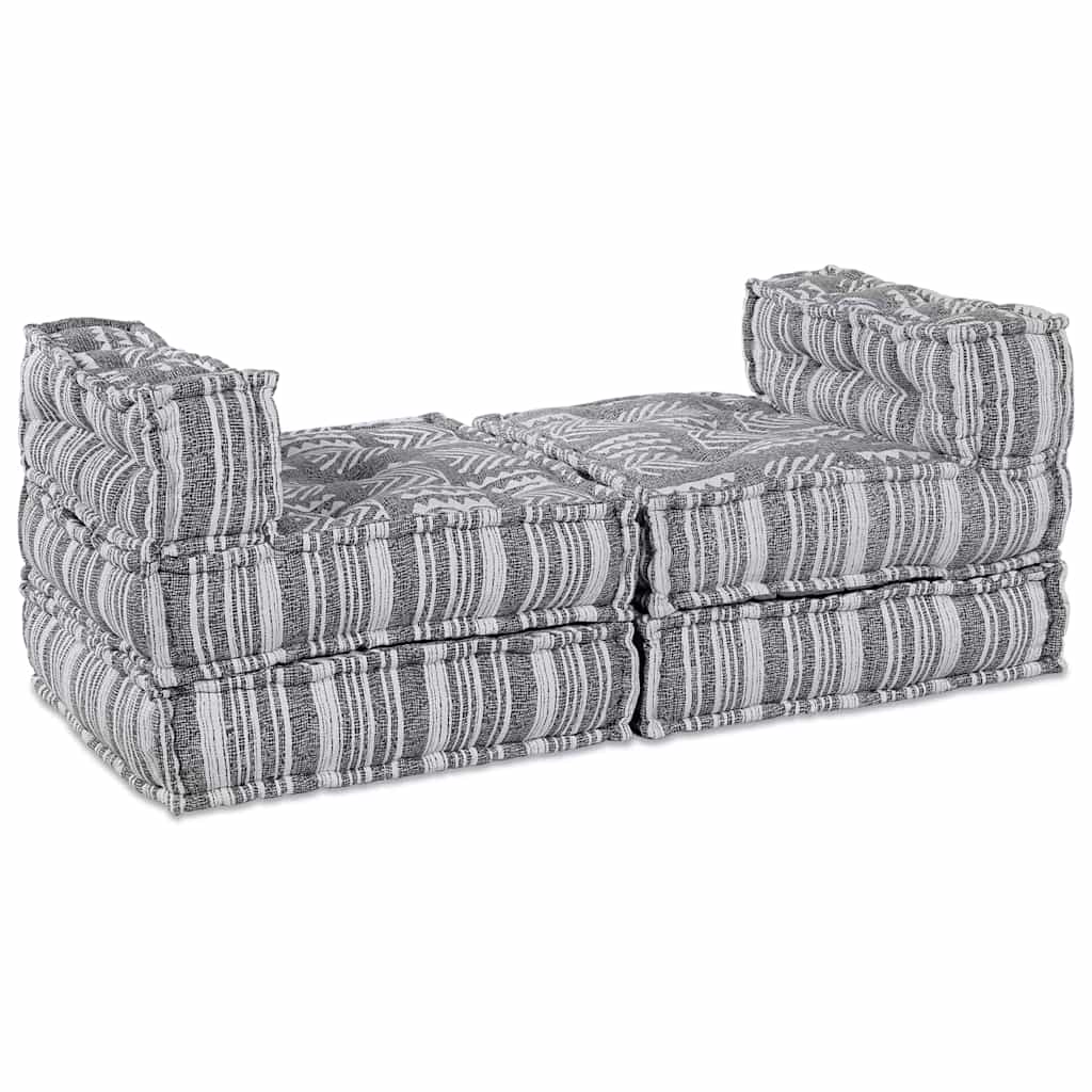 Kissen 4 pcs Hellgrau 70 x 70 x 54 cm Polyester