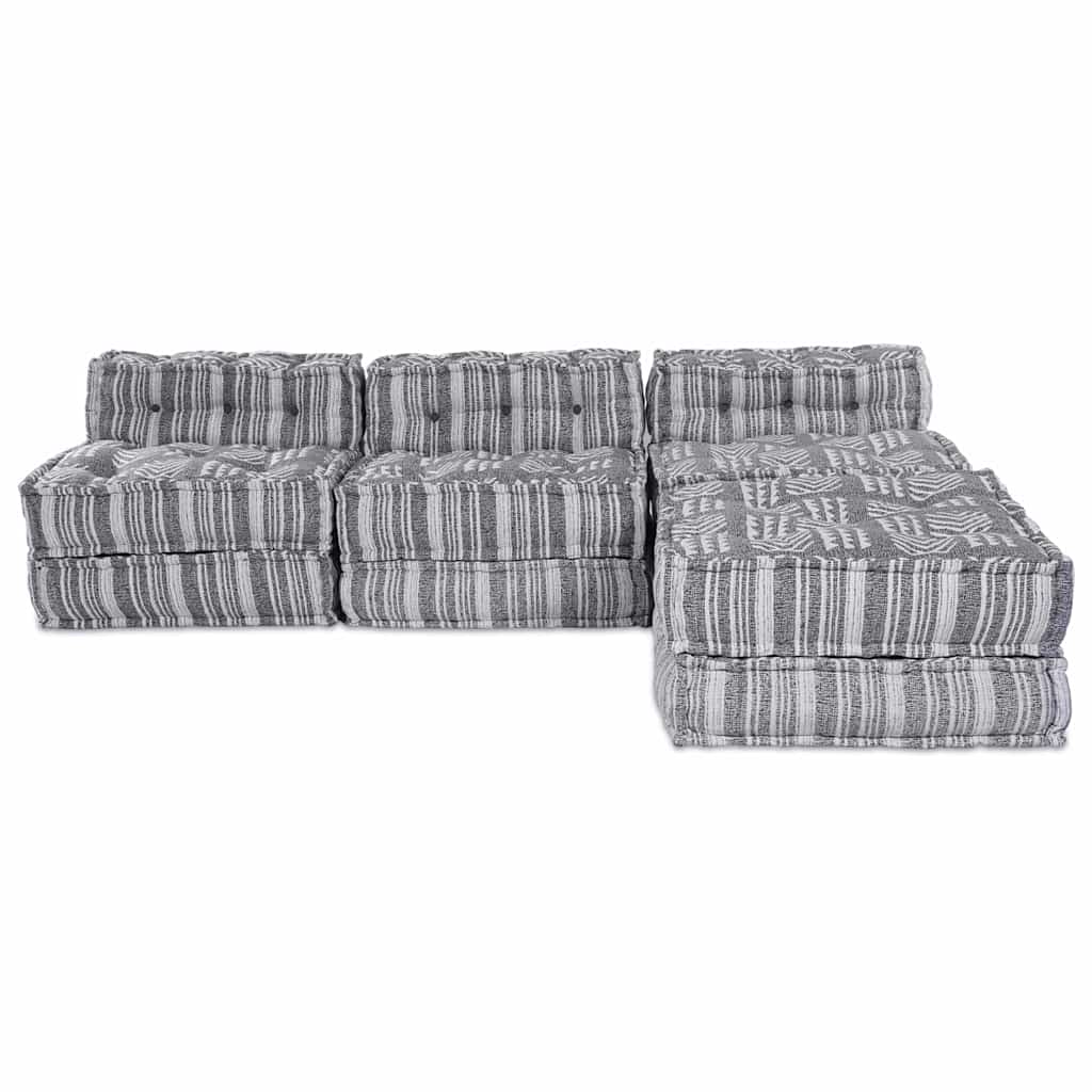 Kissen 4 pcs Hellgrau 70 x 70 x 54 cm Polyester