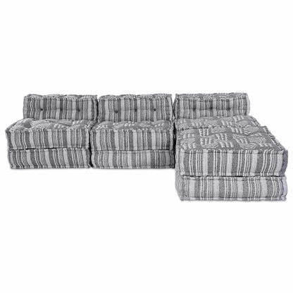 Kissen 4 pcs Hellgrau 70 x 70 x 54 cm Polyester