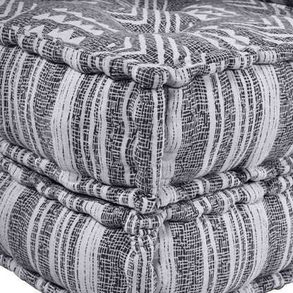 Kissen 2 pcs Hellgrau 70 x 70 x 36 cm Polyester
