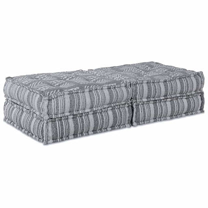 Kissen 2 pcs Hellgrau 70 x 70 x 36 cm Polyester