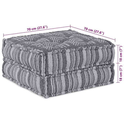 Kissen 2 pcs Hellgrau 70 x 70 x 36 cm Polyester