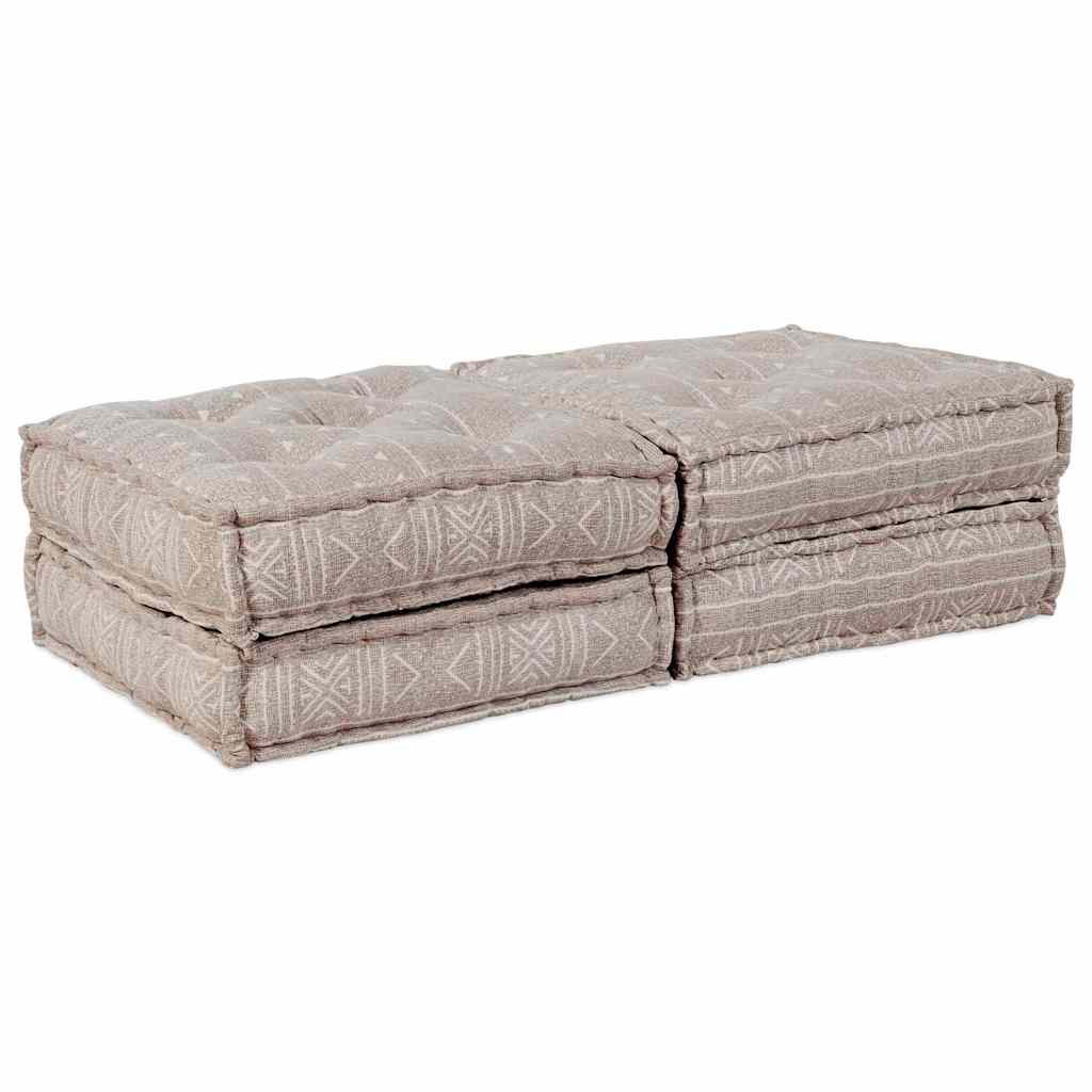 Kissen 2 pcs Braun 70 x 70 x 36 cm Polyester