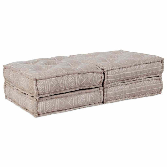 Kissen 2 pcs Braun 70 x 70 x 36 cm Polyester