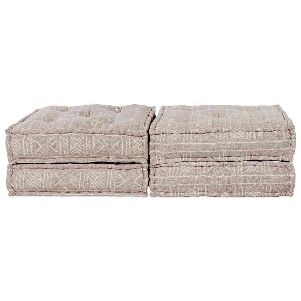Kissen 2 pcs Braun 70 x 70 x 36 cm Polyester