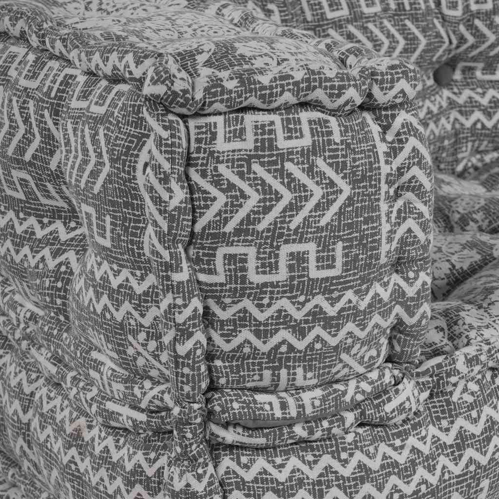 Kissen 2 pcs Hellgrau 70 x 70 x 54 cm Polyester