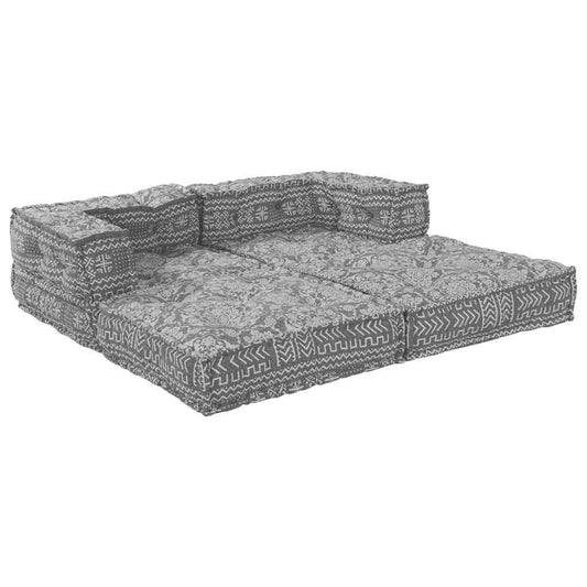 Kissen 2 pcs Hellgrau 70 x 70 x 54 cm Polyester