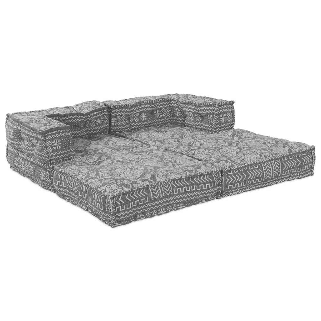 Kissen 2 pcs Hellgrau 70 x 70 x 54 cm Polyester