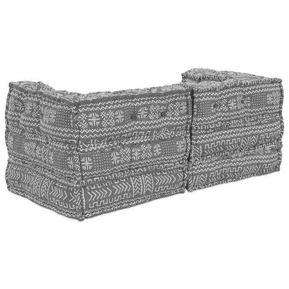 Kissen 2 pcs Hellgrau 70 x 70 x 54 cm Polyester