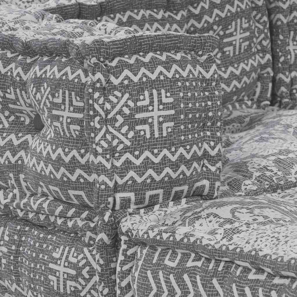 Kissen 3 pcs Hellgrau 70 x 70 x 54 cm Polyester