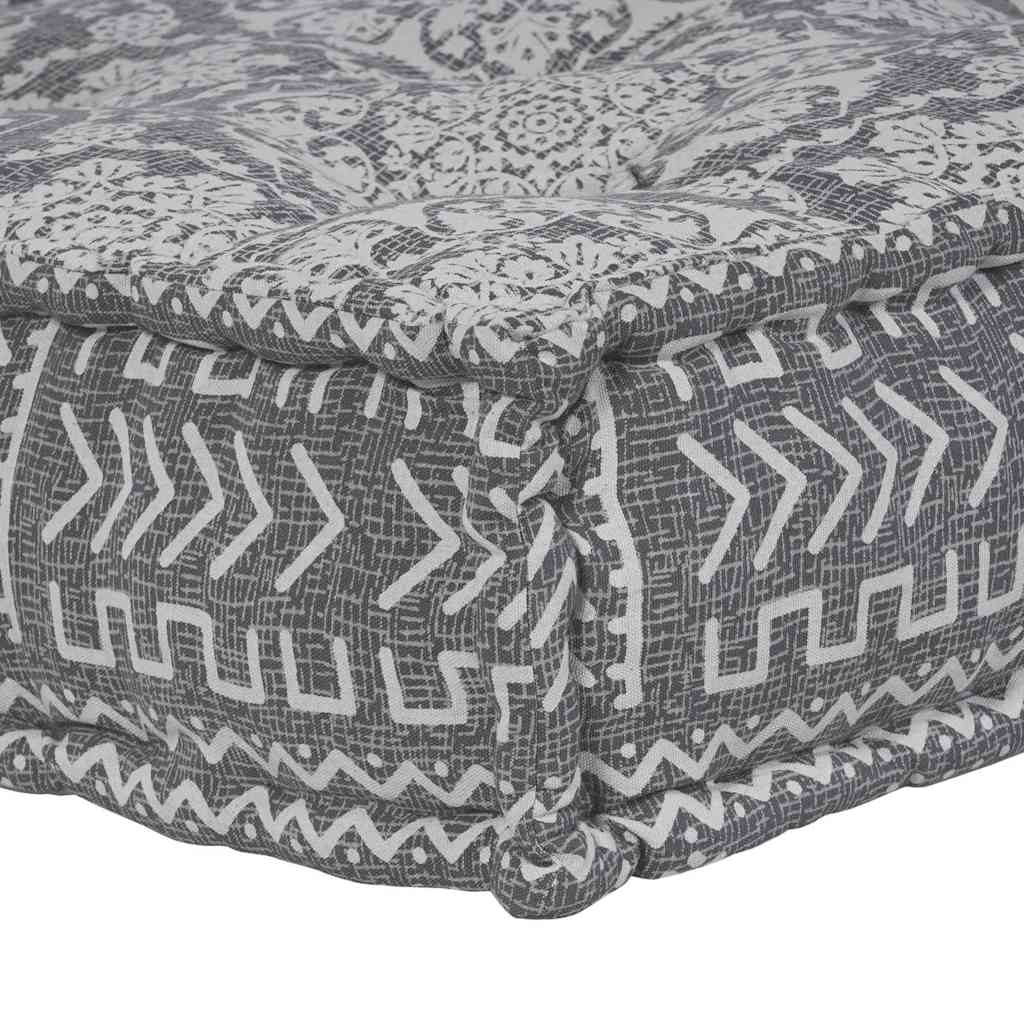 Kissen 3 pcs Hellgrau 70 x 70 x 54 cm Polyester
