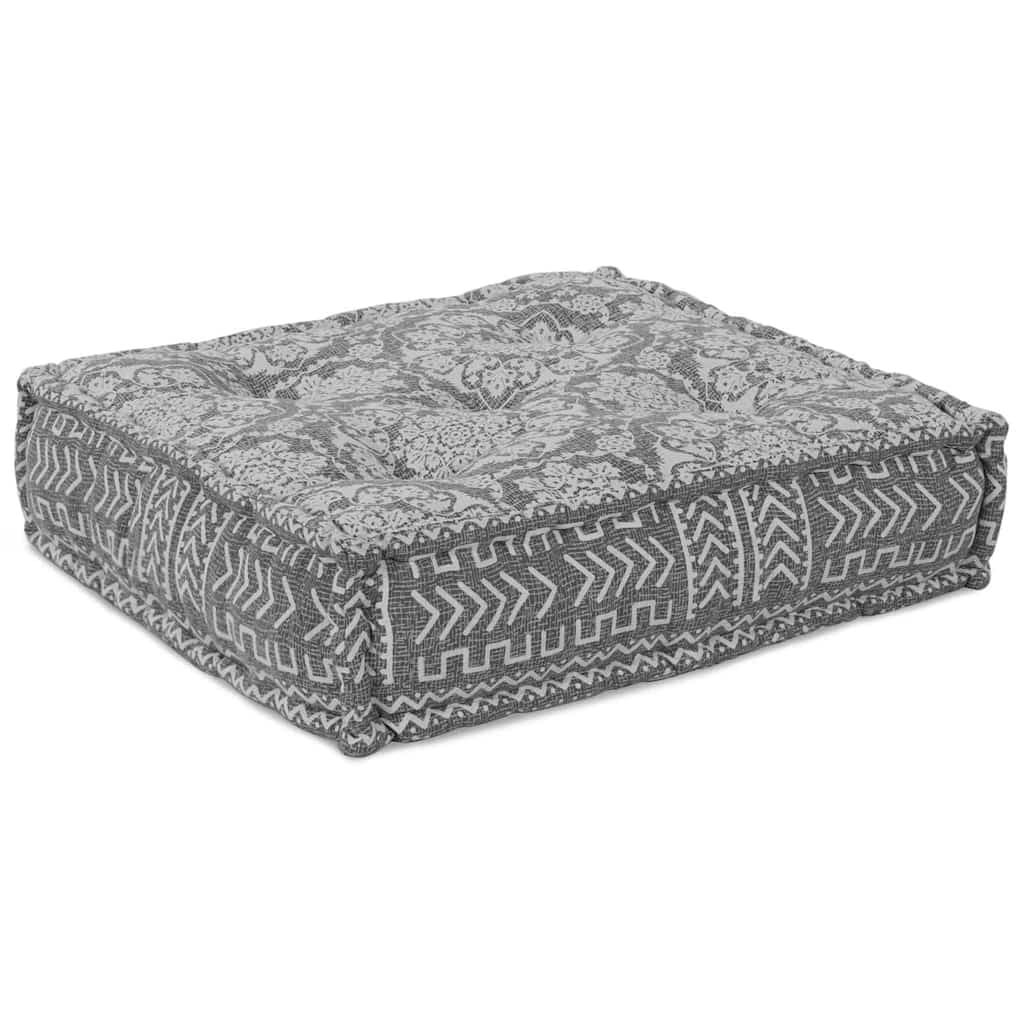 Kissen 3 pcs Hellgrau 70 x 70 x 54 cm Polyester