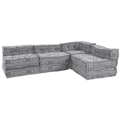 Kissen 4 pcs Hellgrau 70 x 70 x 54 cm Polyester
