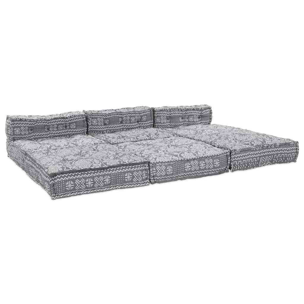 Kissen 4 pcs Hellgrau 70 x 70 x 54 cm Polyester