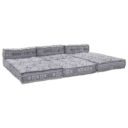 Kissen 4 pcs Hellgrau 70 x 70 x 54 cm Polyester