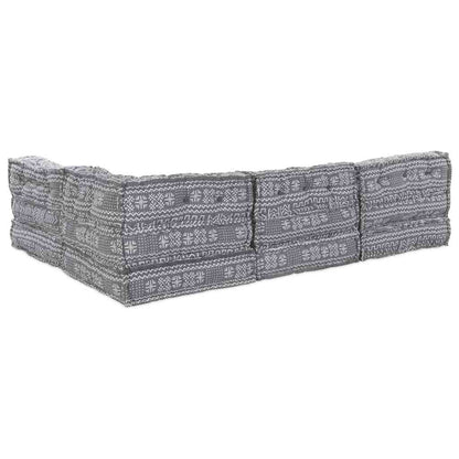 Kissen 4 pcs Hellgrau 70 x 70 x 54 cm Polyester