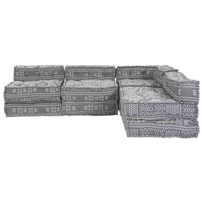 Kissen 4 pcs Hellgrau 70 x 70 x 54 cm Polyester
