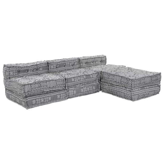 Kissen 4 pcs Hellgrau 70 x 70 x 54 cm Polyester