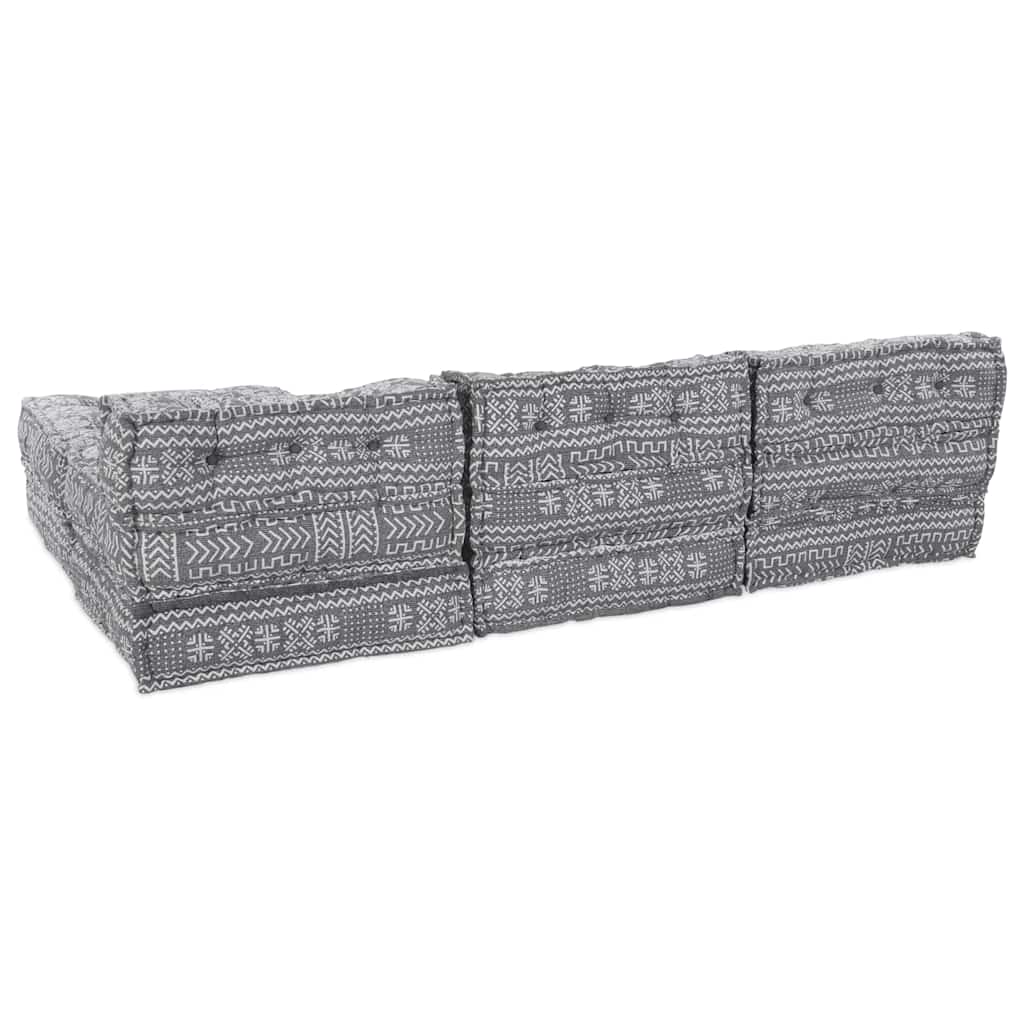 Kissen 4 pcs Hellgrau 70 x 70 x 54 cm Polyester