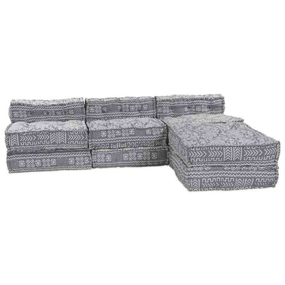 Kissen 4 pcs Hellgrau 70 x 70 x 54 cm Polyester
