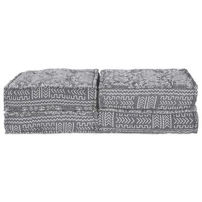 Kissen 2 pcs Hellgrau 70 x 70 x 36 cm Polyester