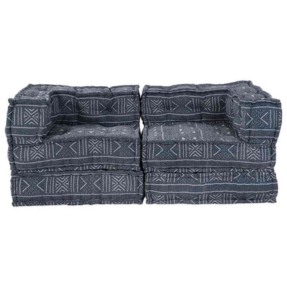 Kissen 2 pcs Blau 70 x 70 x 54 cm Polyester