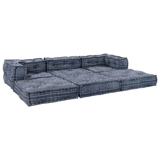 Kissen 3 pcs Blau 70 x 70 x 54 cm Polyester