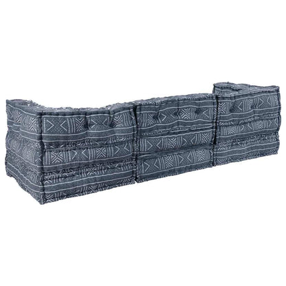 Kissen 3 pcs Blau 70 x 70 x 54 cm Polyester