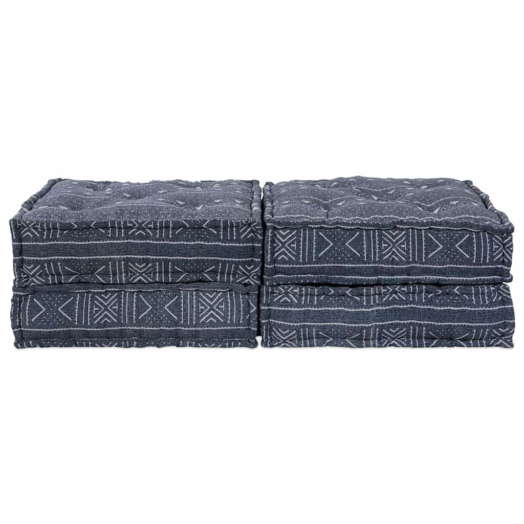 Kissen 2 pcs Blau 70 x 70 x 36 cm Polyester