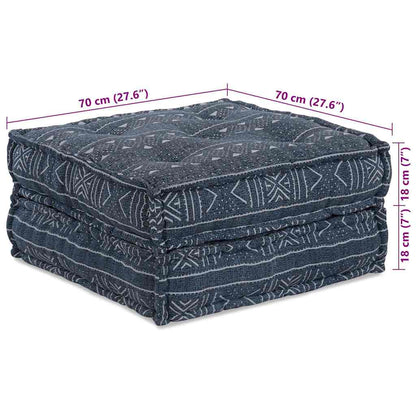 Kissen 2 pcs Blau 70 x 70 x 36 cm Polyester