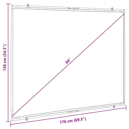 Beamer Leinwand Wandhängend 84 Zoll 4:3