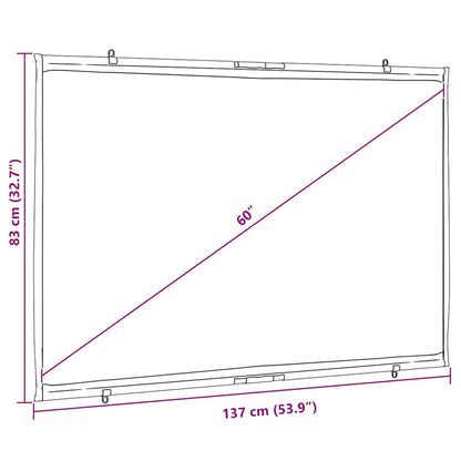 Beamer Leinwand Wandhängend 60 Zoll 16:9